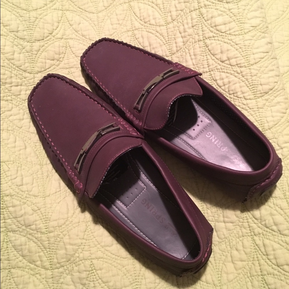 Burgundy loafers