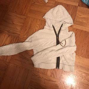 Free people heavy sweater zip up