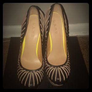 L.A.M.B. Holiday Two Toned Pump