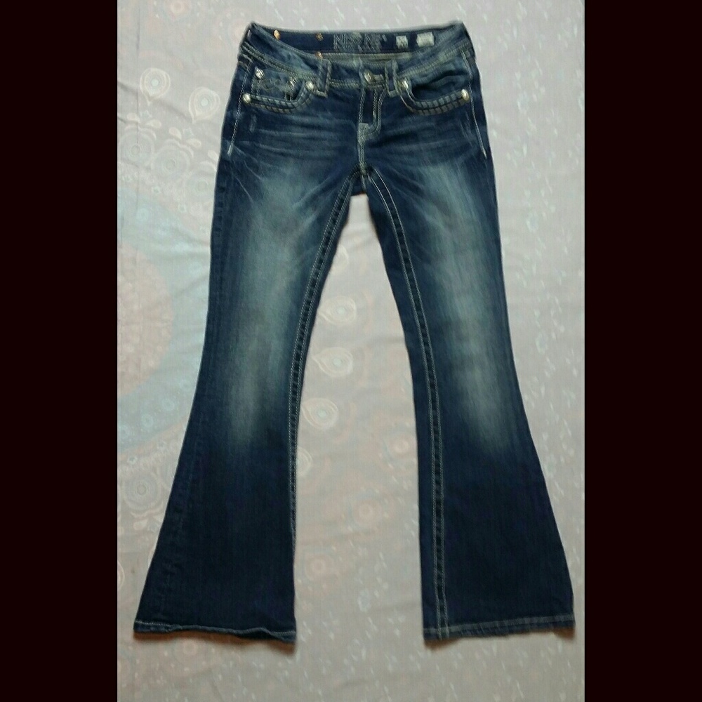 Miss Me Flare Blue Jeans