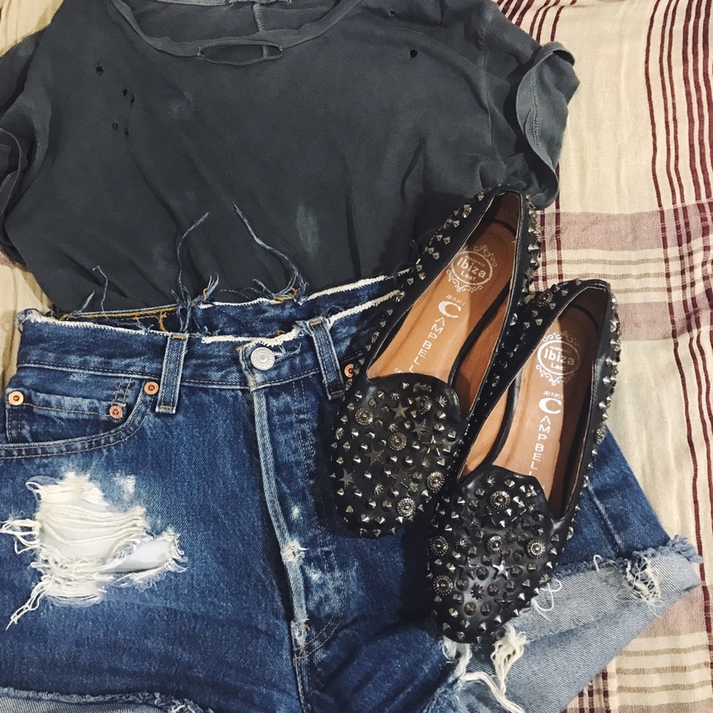Original Jeffrey Campbell Studded Flats