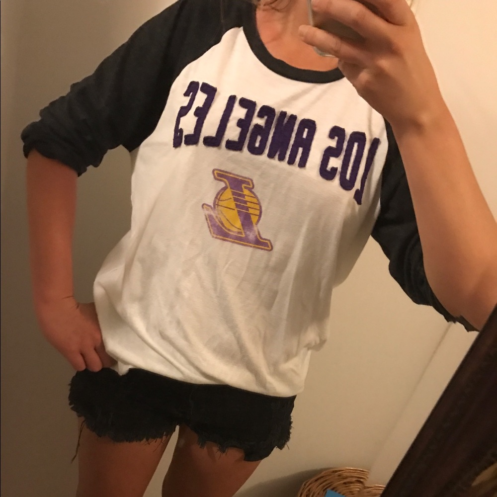 LA Lakers Baseball Tee