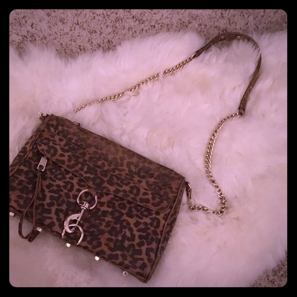 Rebecca Minkoff- Leopard Print Crossbody Bag