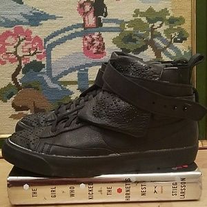 High top nike leather sneakers