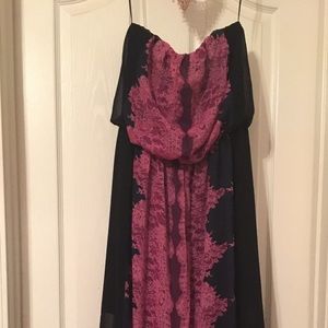 Full length Strapless Maxi