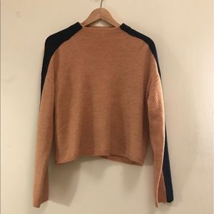 Silence + Noise Easton Mock Neck Sweater: Pink