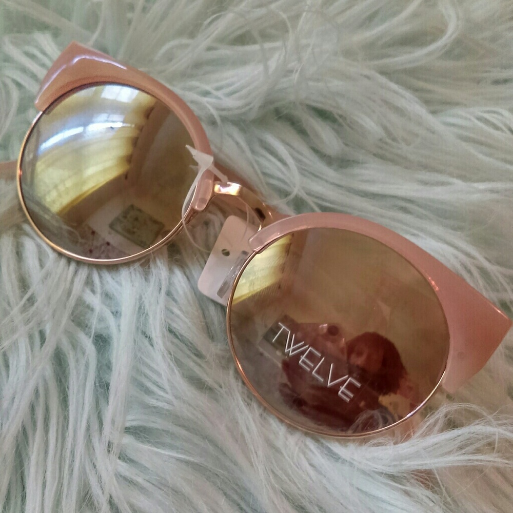 Pink Rose Gold Sunglasses