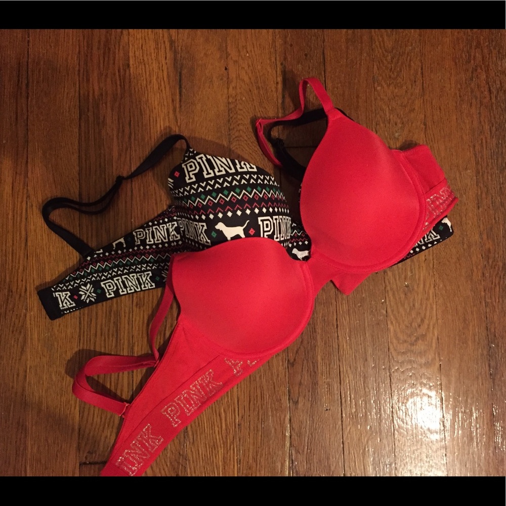 SOLD VS PINK Holiday bras 34D