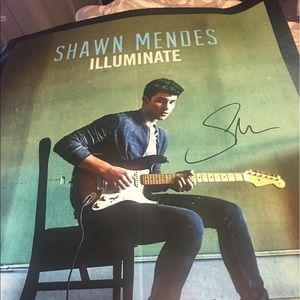 Shawn mended autographed tour poster