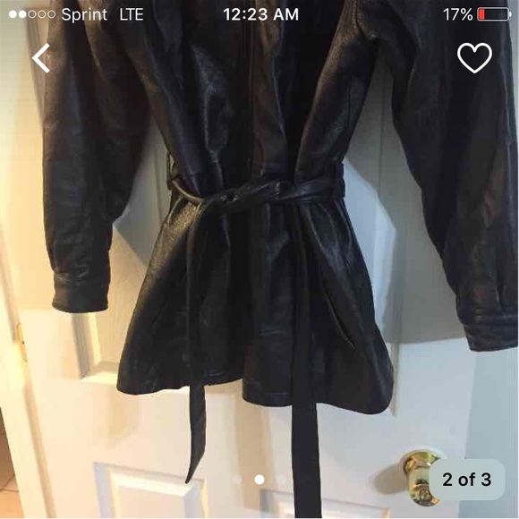 Genuine Leather Coat - Picture 2 of 3