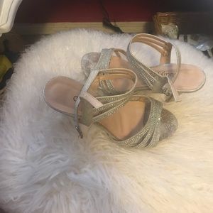 Sparkly heels worn once!