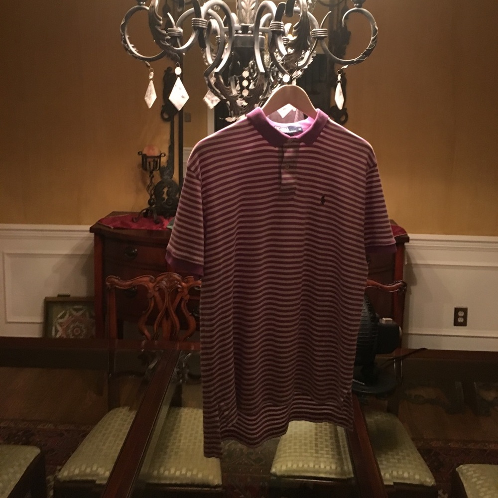 Medium Polo Ralph Lauren, light purple stripes