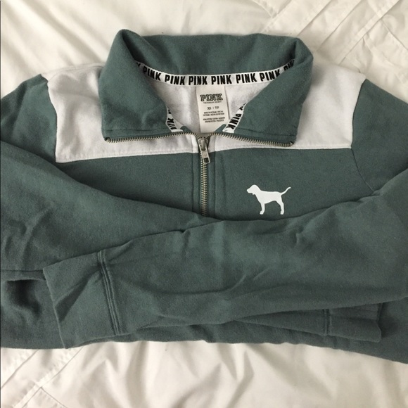 PINK Victoria's Secret Sweaters - PINK half zip sweater