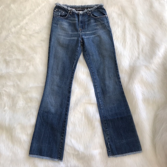 👖 Express Jeans Frayed & Flare Denim - Picture 2 of 5
