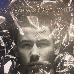 Nick Jonas signed poster