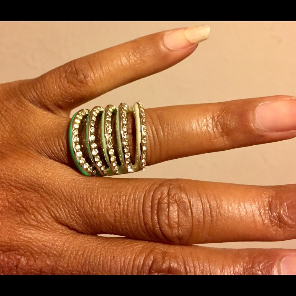 New Stacking Ring with Rhinestones