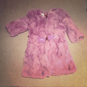 Rabbit fur coat