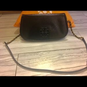 Authentic Tory Burch Black Cross body.