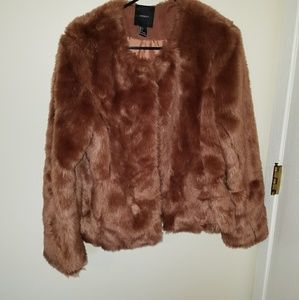 Faux fur coat