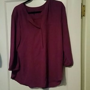 NYDJ magenta blouse