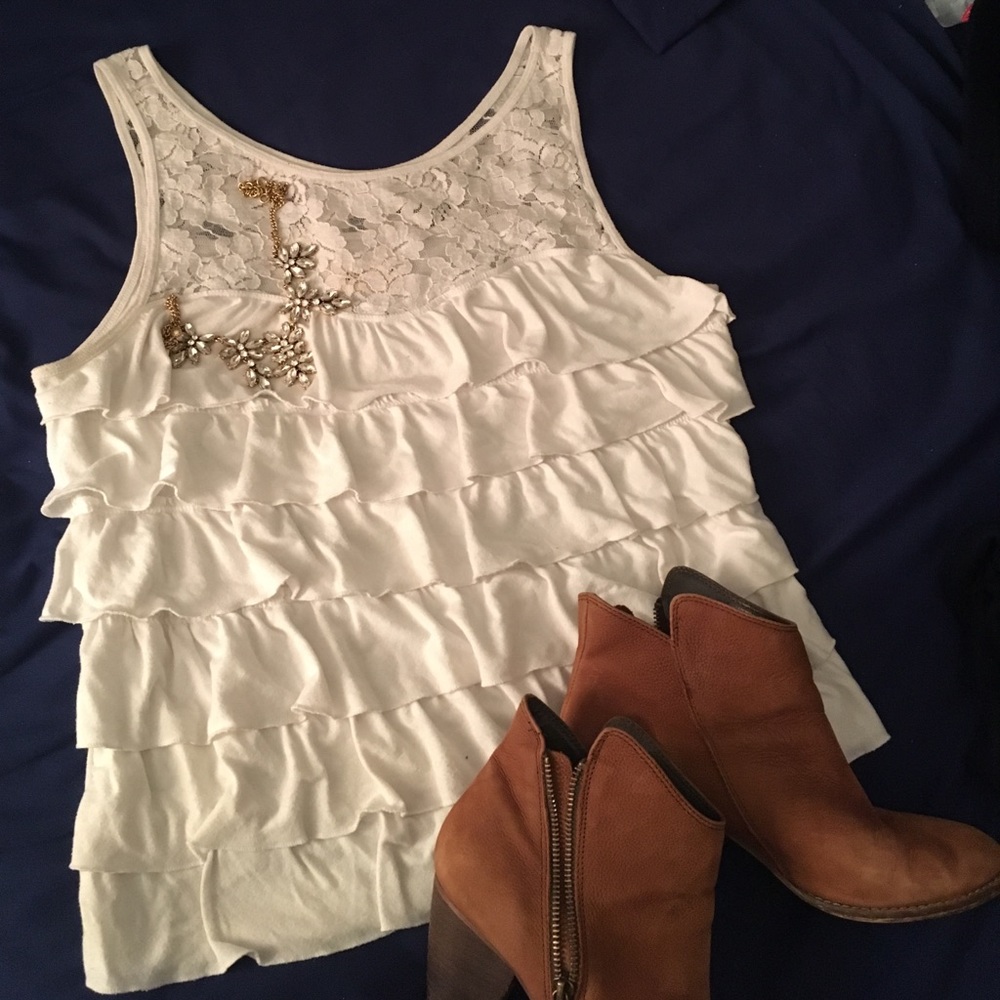 CUTE Hollister Ruffled Blouse