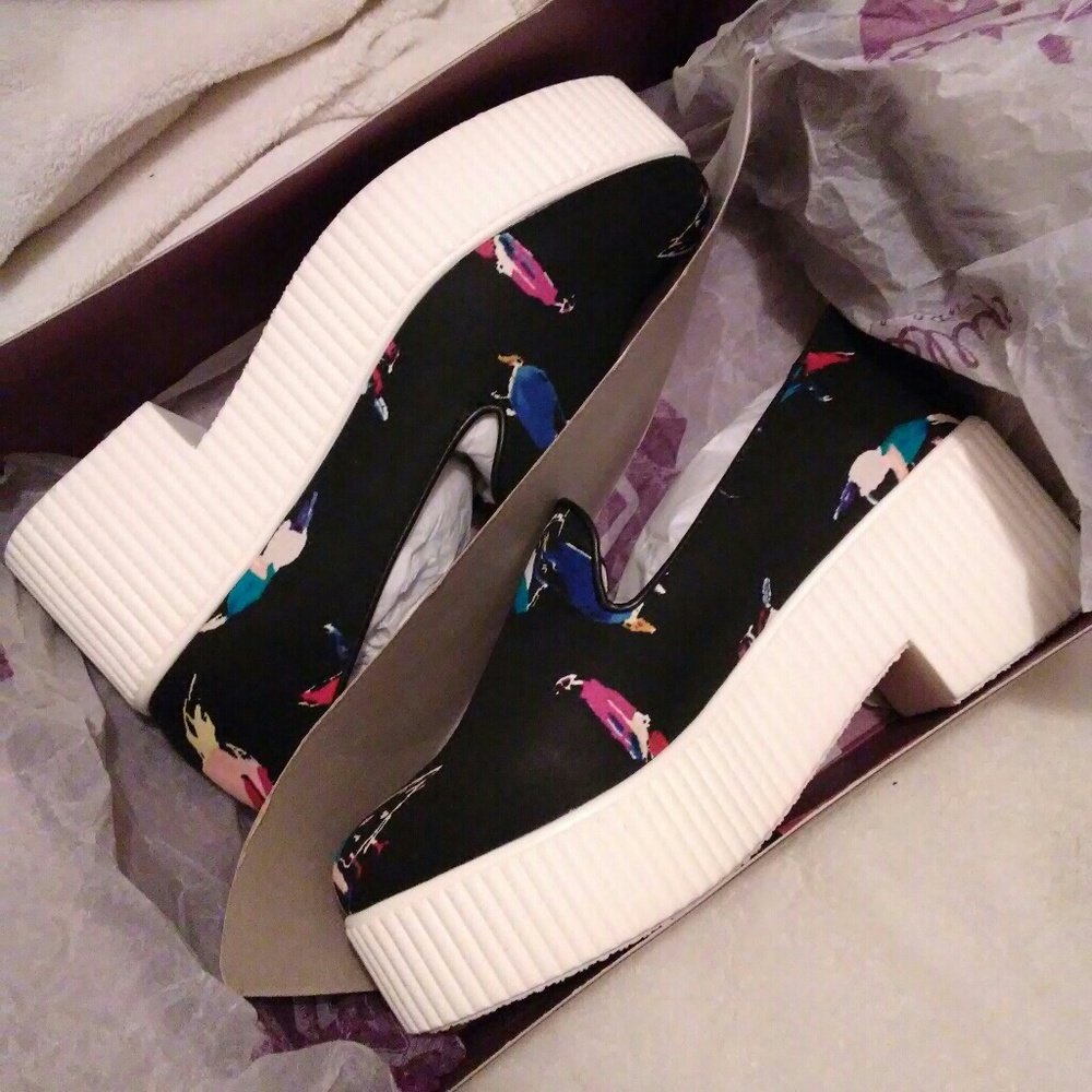 Shellys London loafer front bird print - Picture 2 of 8