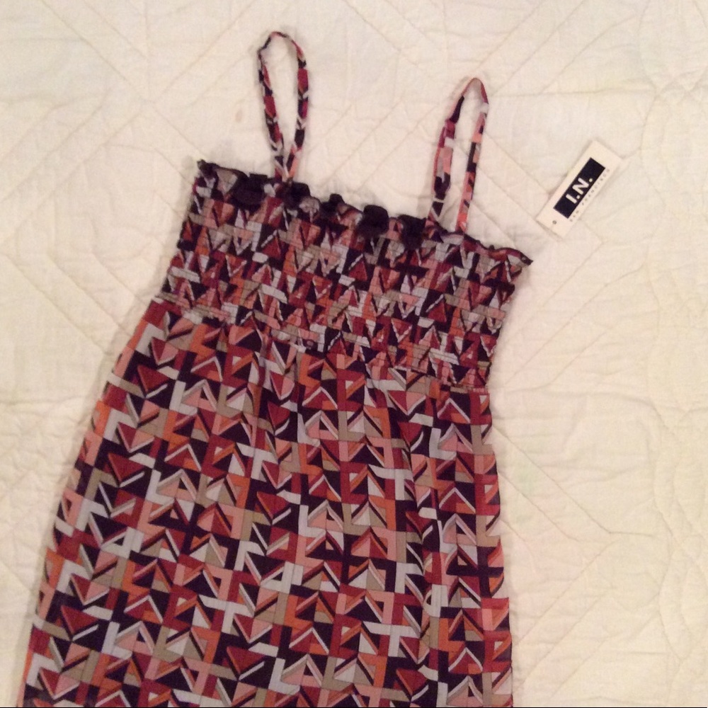 I.N. San Francisco Geometric print top.