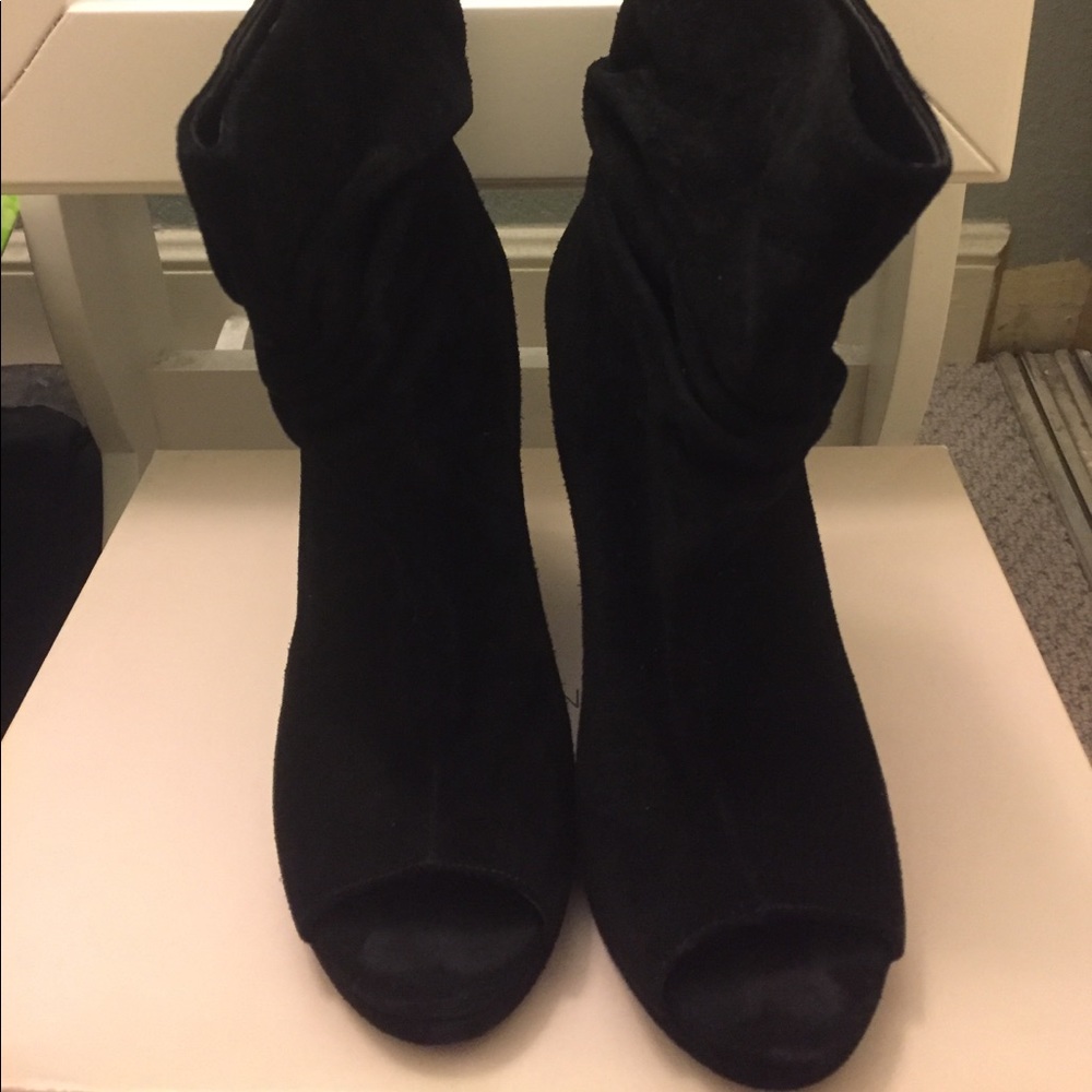 BCBGeneration suede ankle booties
