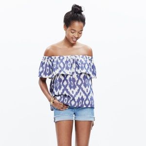 Madewell Balcony off the shoulder top