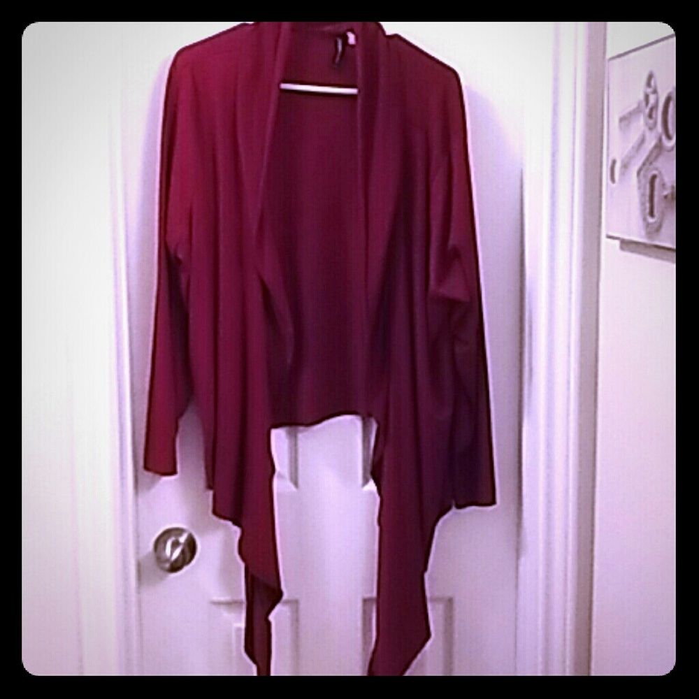 Ruffled front jacket