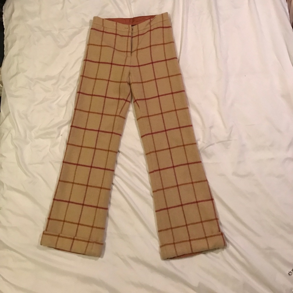 Vintage Lined plaid pants