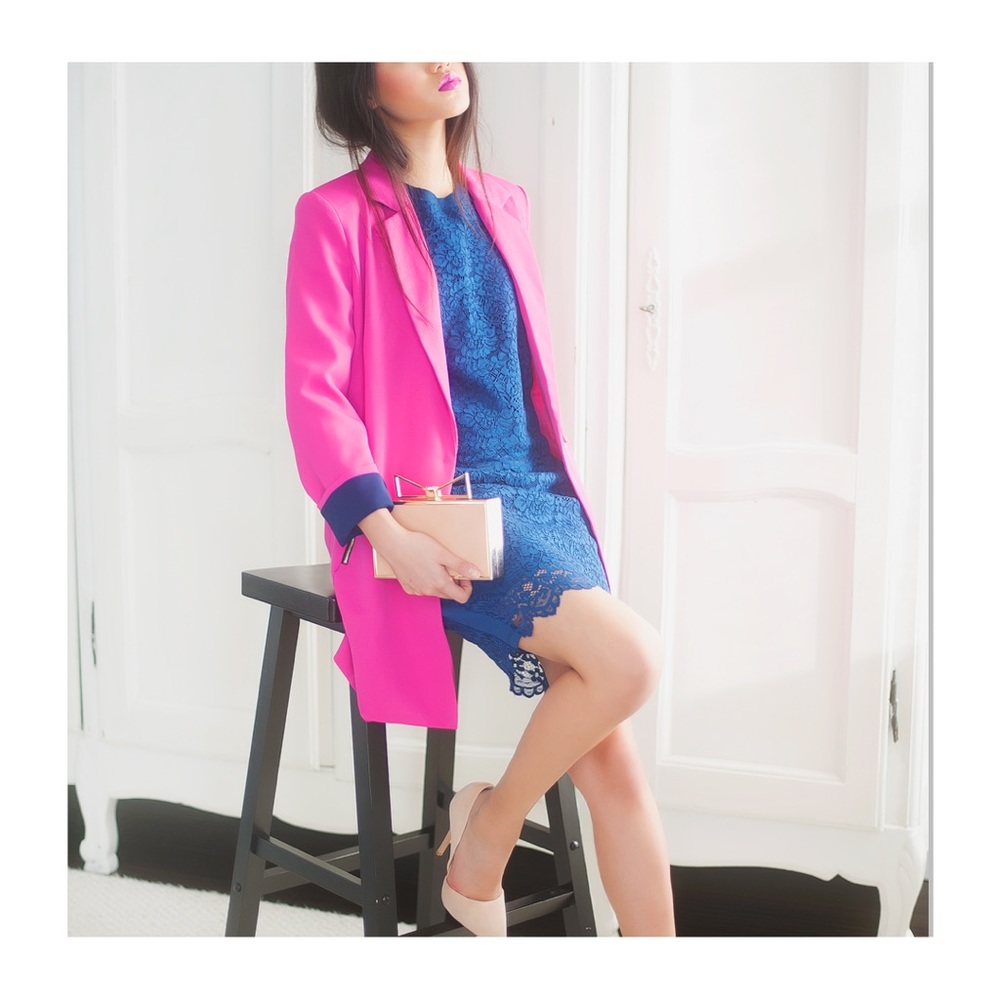 Forever 21 matching lace top and skirt set.