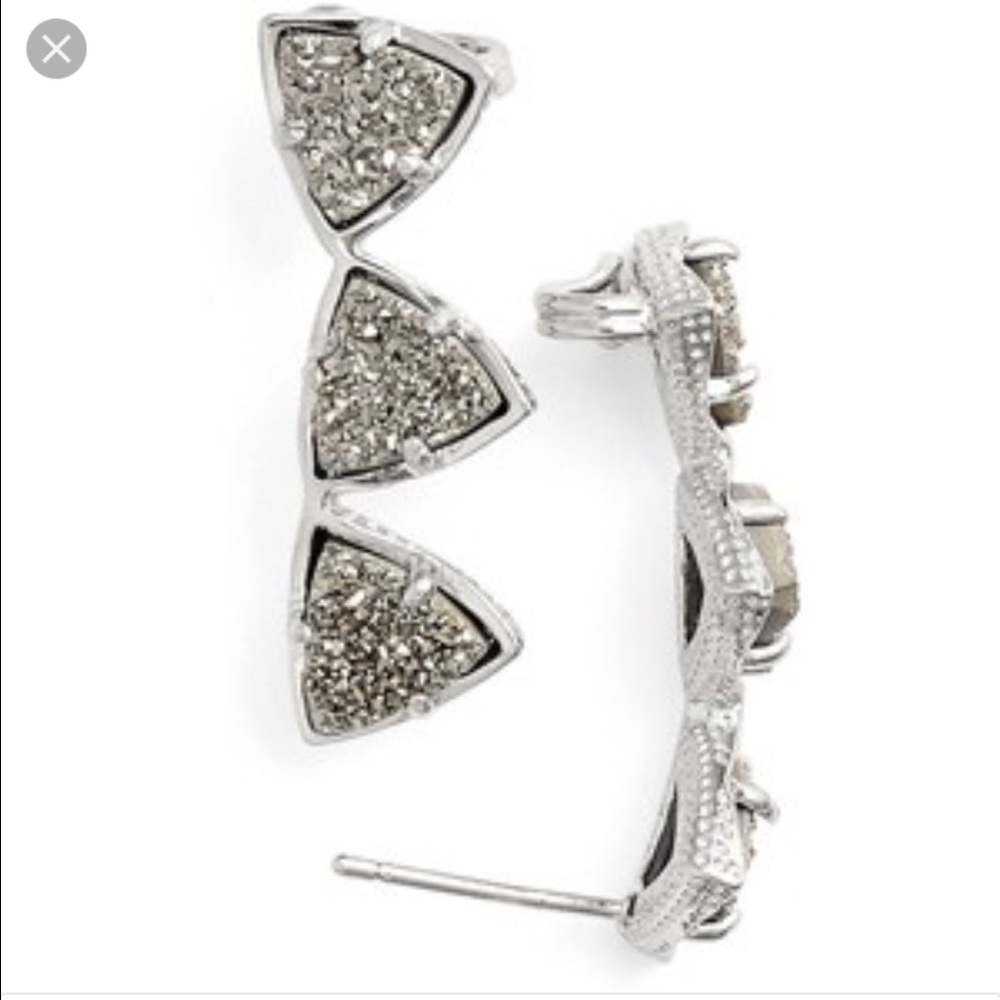 Kendra Scott ear climbers drusy