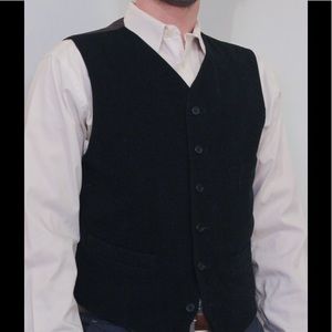Prive Moda black wool vest