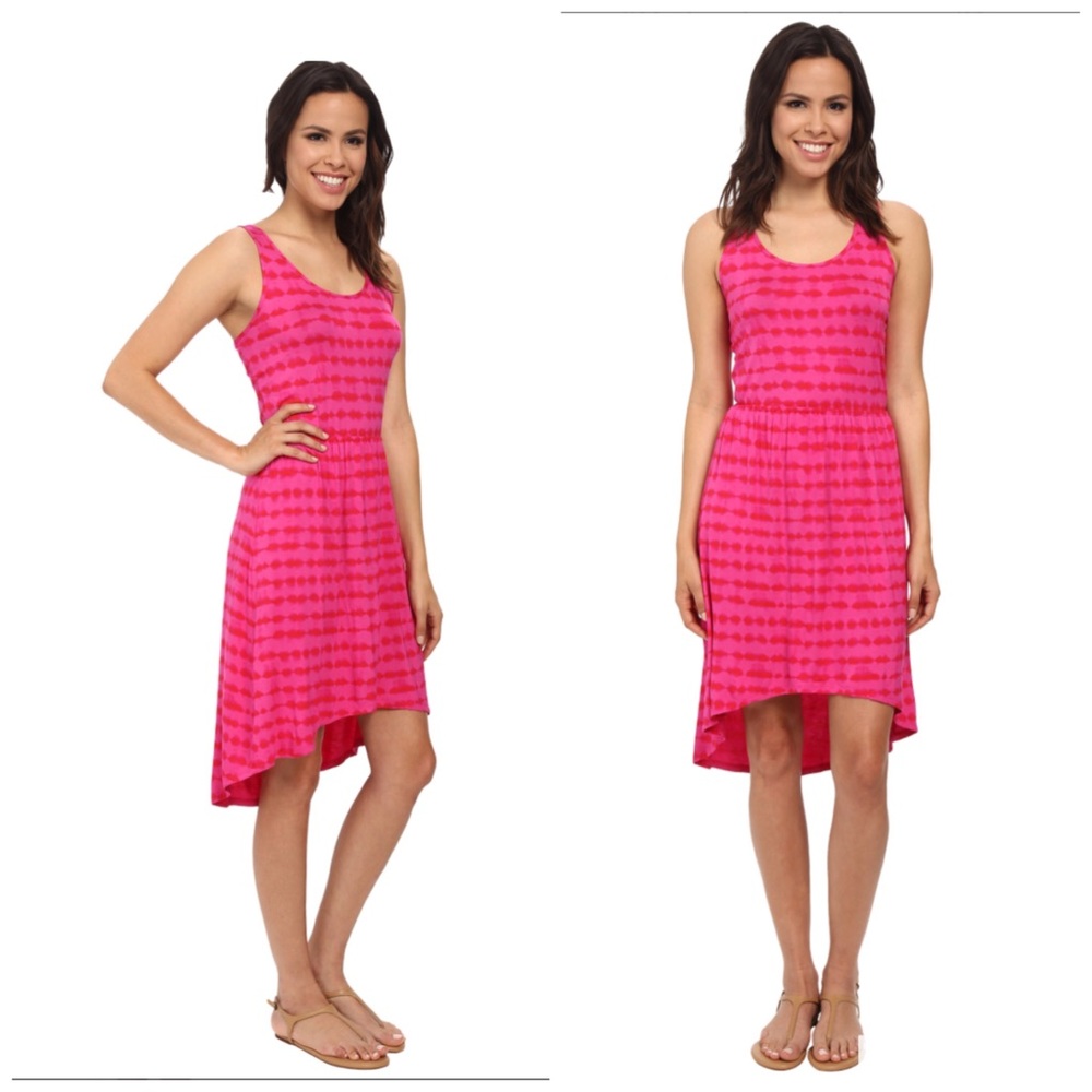 Kenzie Tropical Pink tie-dye Summer Dress