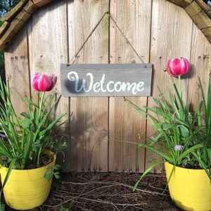 Homemade Welcome Sign
