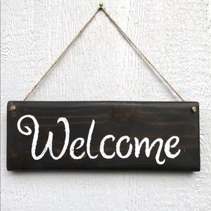 Homemade Welcome Sign