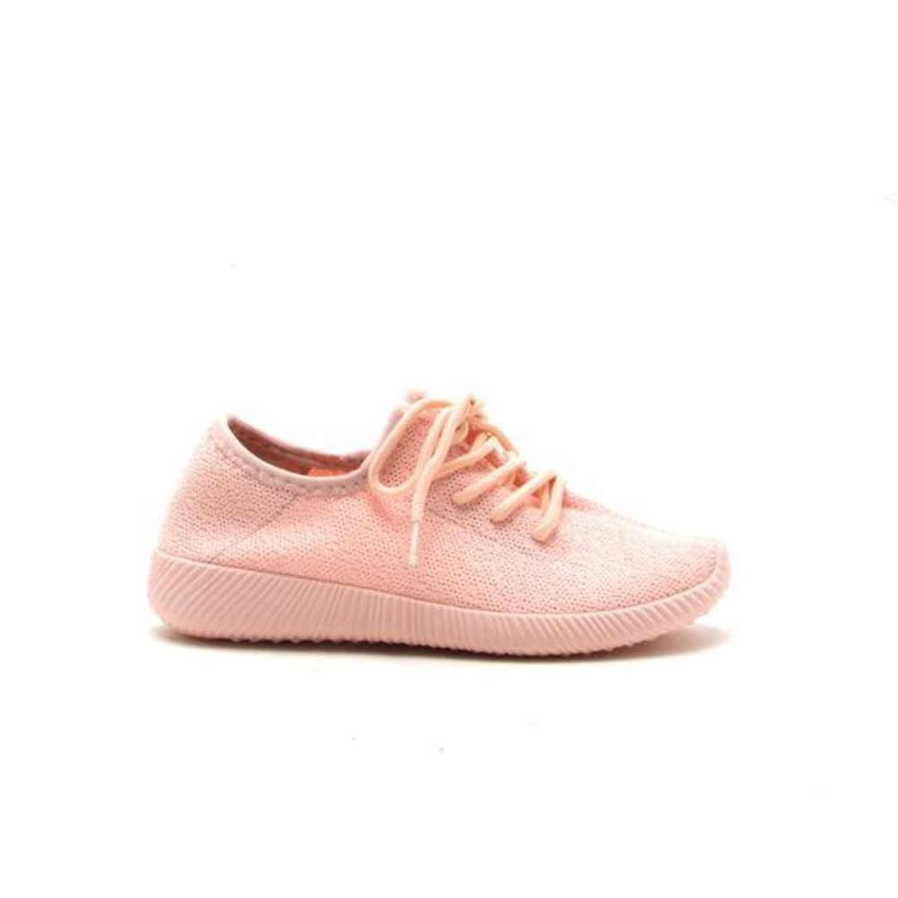 Pink flyknit sneaker shoes - Picture 5 of 6