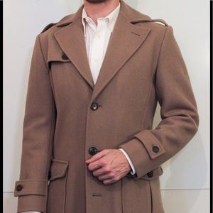 Ben Sherman tan overcoat trench coat