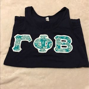 Gamma Phi Beta Floral Power Letters