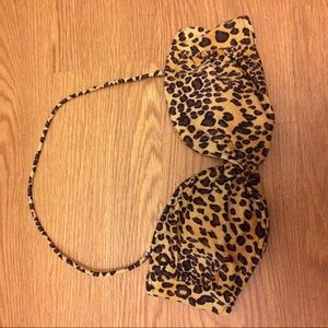 Leopard print bikini top