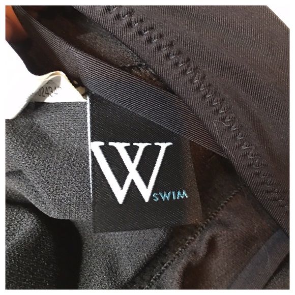 W SWIM BLACK ONE PIECE SWIMSUIT - Picture 3 of 4