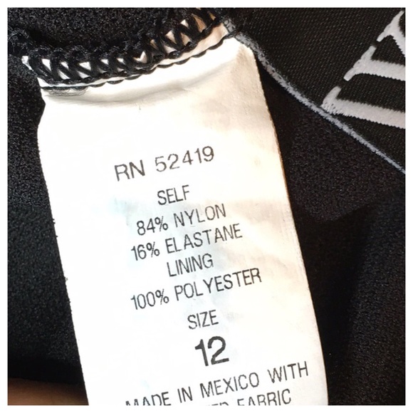 W SWIM BLACK ONE PIECE SWIMSUIT - Picture 4 of 4