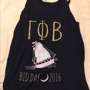 Gamma Phi Beta Bid Day tank 2016