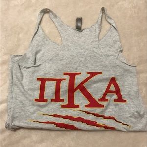 Pi Kappa Alpha light grey tank top