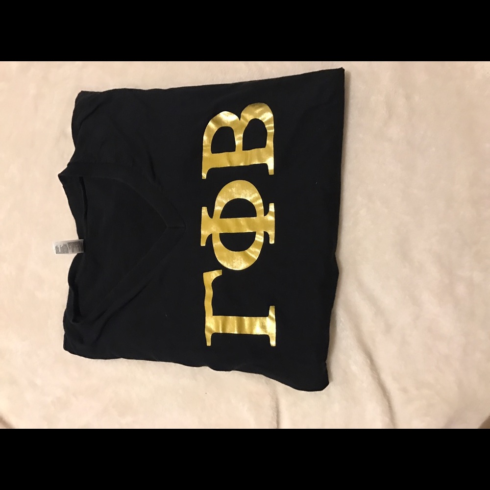 Chico State Gamma Phi Beta t shirt w gold letters