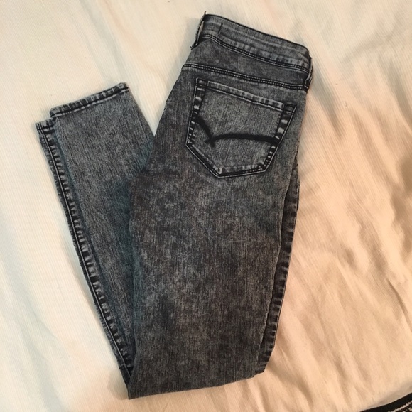 Bullhead PacSun black acid wash skinny jegging - Picture 3 of 4