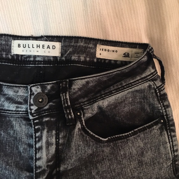 Bullhead PacSun black acid wash skinny jegging - Picture 4 of 4