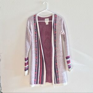 Beige multicolored knitted Billabong cardigan
