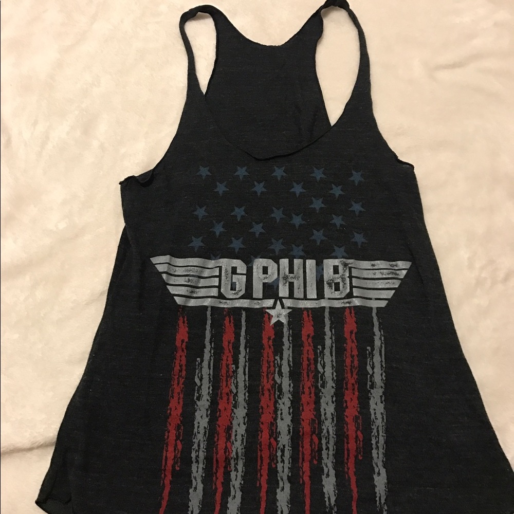 Gamma Phi Beta grey tank top